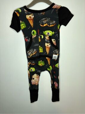 Small Canadian Brand, Ready Set Romper - Halloween Print